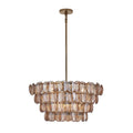 Aurora Chandelier Luxueux en Verre et Laiton - Neutralighting