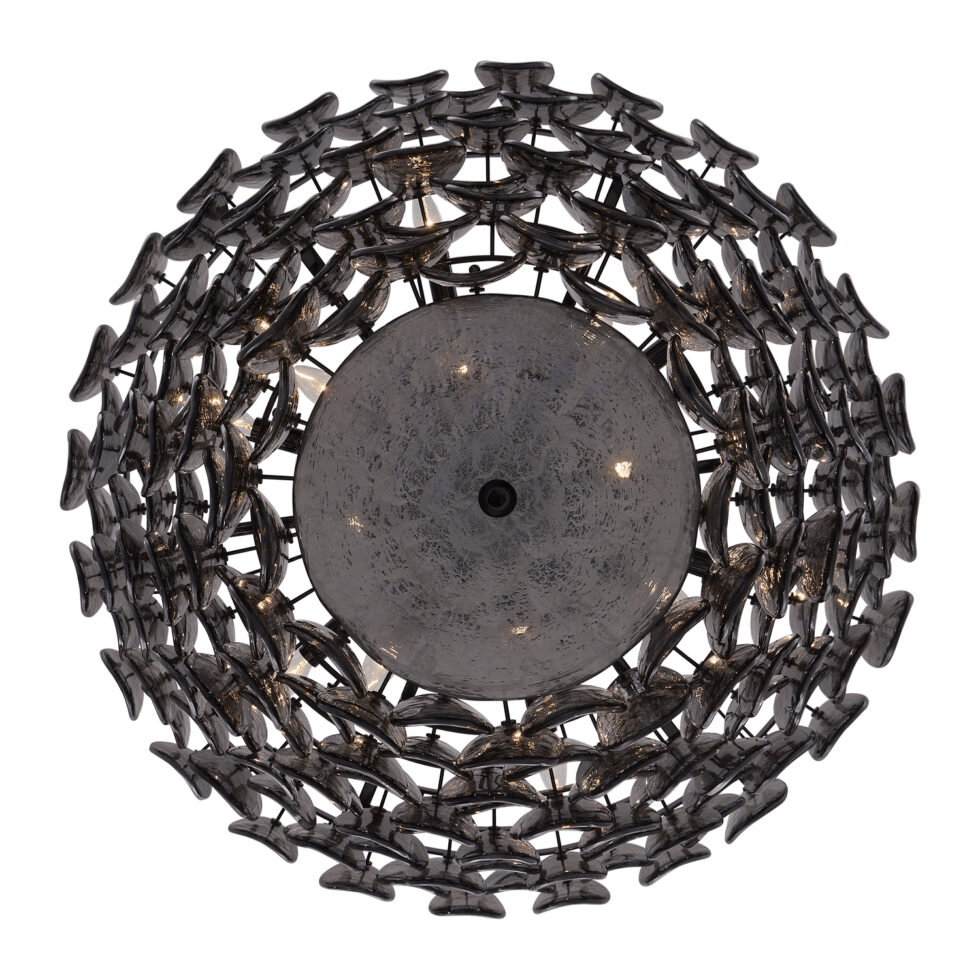 Aurora Chandelier Luxueux en Verre et Laiton - Neutralighting