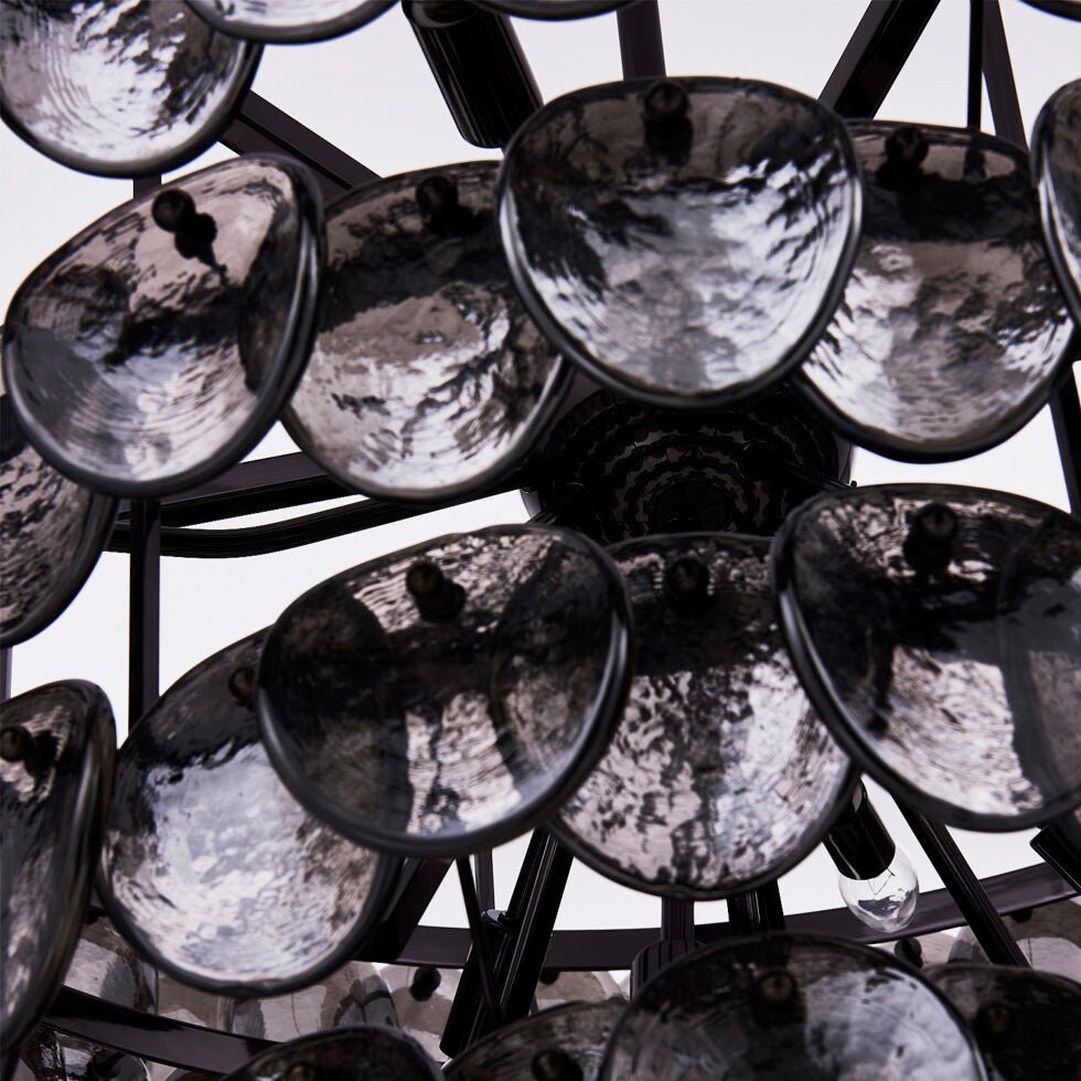 Aurora Chandelier Luxueux en Verre et Laiton - Neutralighting