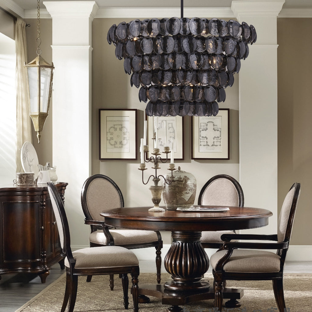 Aurora Chandelier Luxueux en Verre et Laiton - Neutralighting