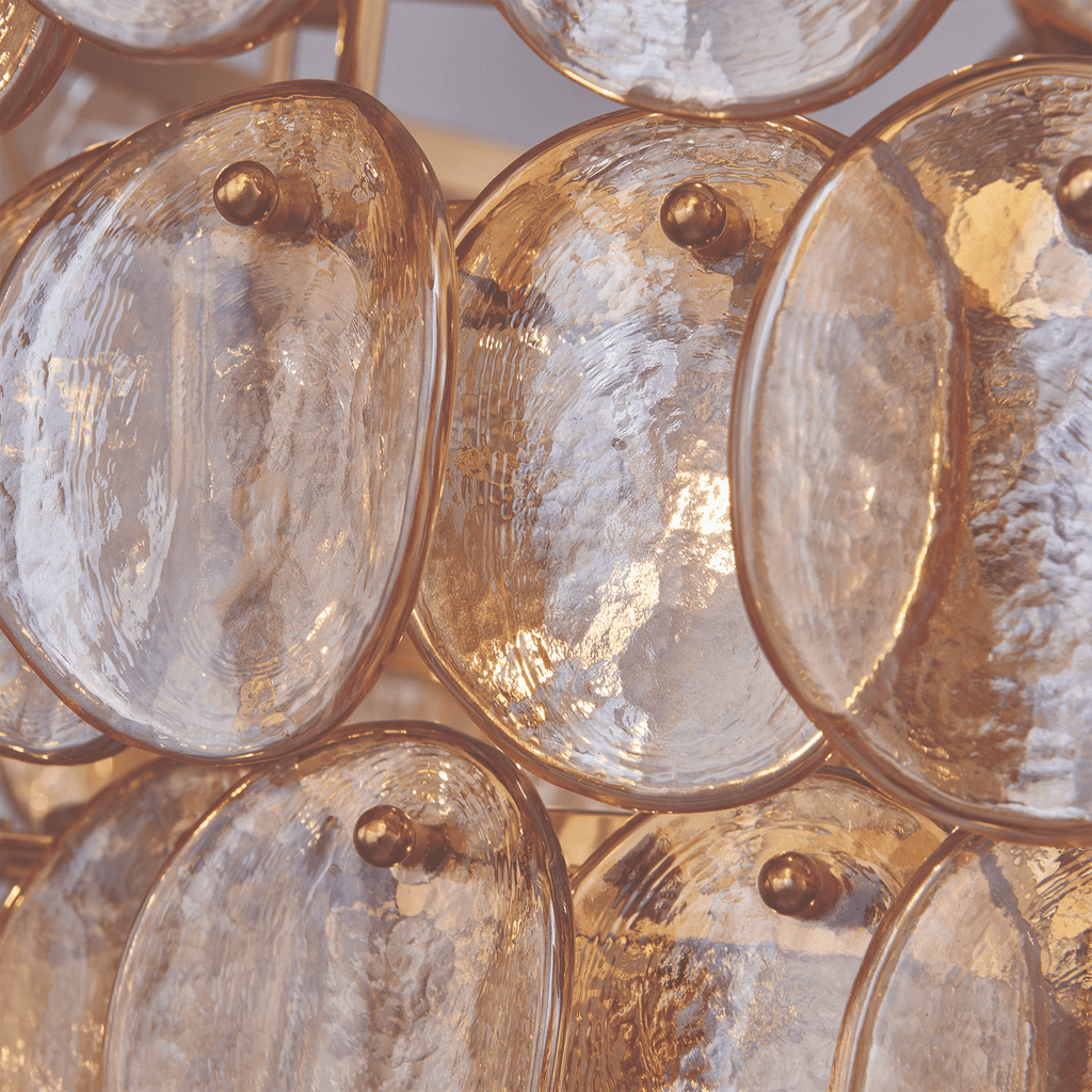 Aurora Chandelier Luxueux en Verre et Laiton - Neutralighting