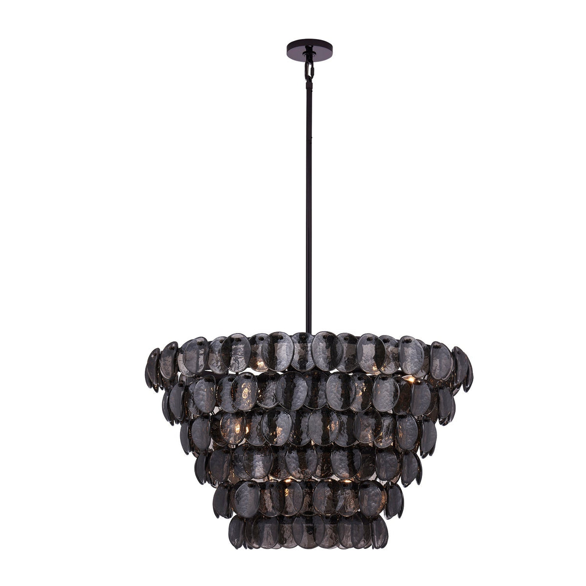Aurora Chandelier Luxueux en Verre et Laiton - Neutralighting