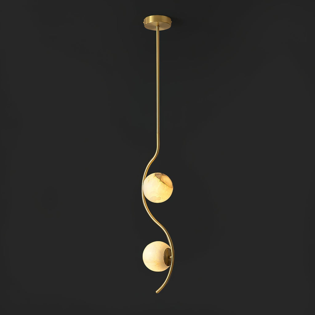 Civenan Suspension Albâtre Courbé Minimaliste Moderne - Neutralighting