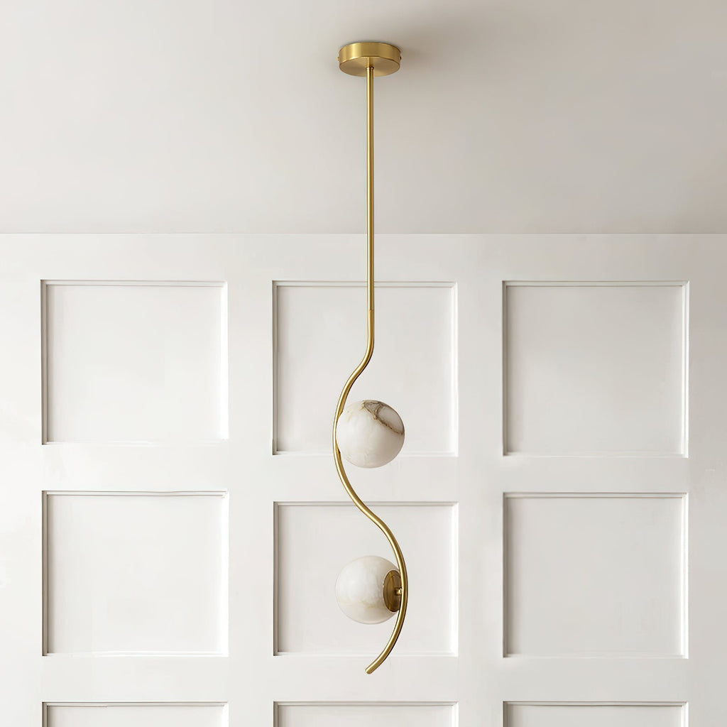 Civenan Suspension Albâtre Courbé Minimaliste Moderne - Neutralighting