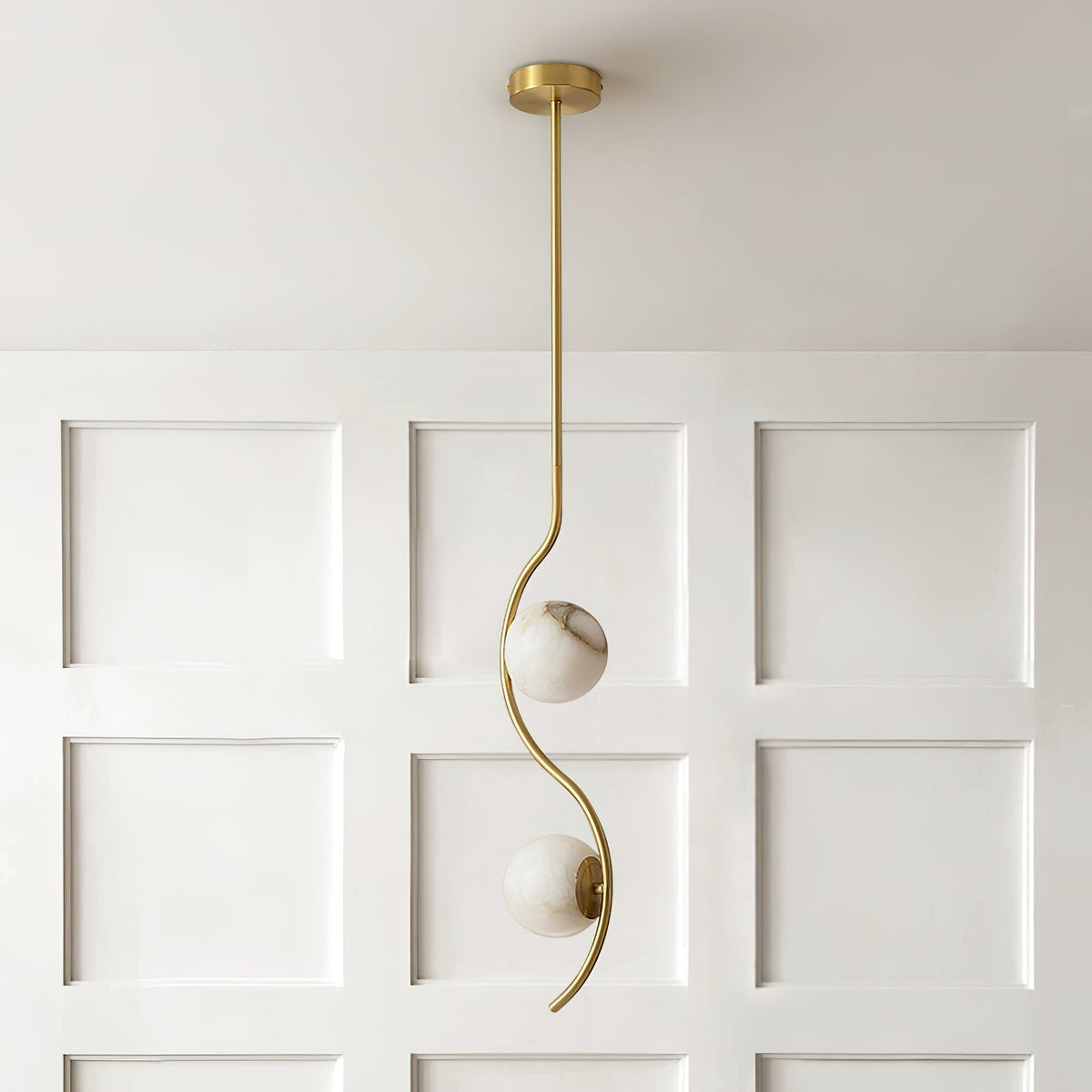 Civenan Suspension Albâtre Courbé Minimaliste Moderne - Neutralighting