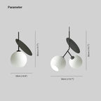 Valentina Suspension Cerise Design LED Métal/Verre Rouge/Noir/Blanc/Or Salon/Chambre - Neutralighting
