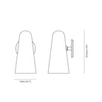 Arisha LED Applique Murale Transparente Métal Verre Chambre Cuisine - Neutralighting