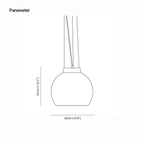 Valentina Globe LED Suspension Jaune Métal Verre Salon Chambre à Coucher - Neutralighting