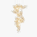 Olivia Lustre Linéaire GloGink Moderne, Métal/Céramique, Or, Salon - Neutralighting