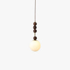 Norn Suspension Verre Perles en Bois - Neutralighting