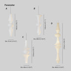 Faye Suspension Sculpturale Verticale en Papier - Neutralighting