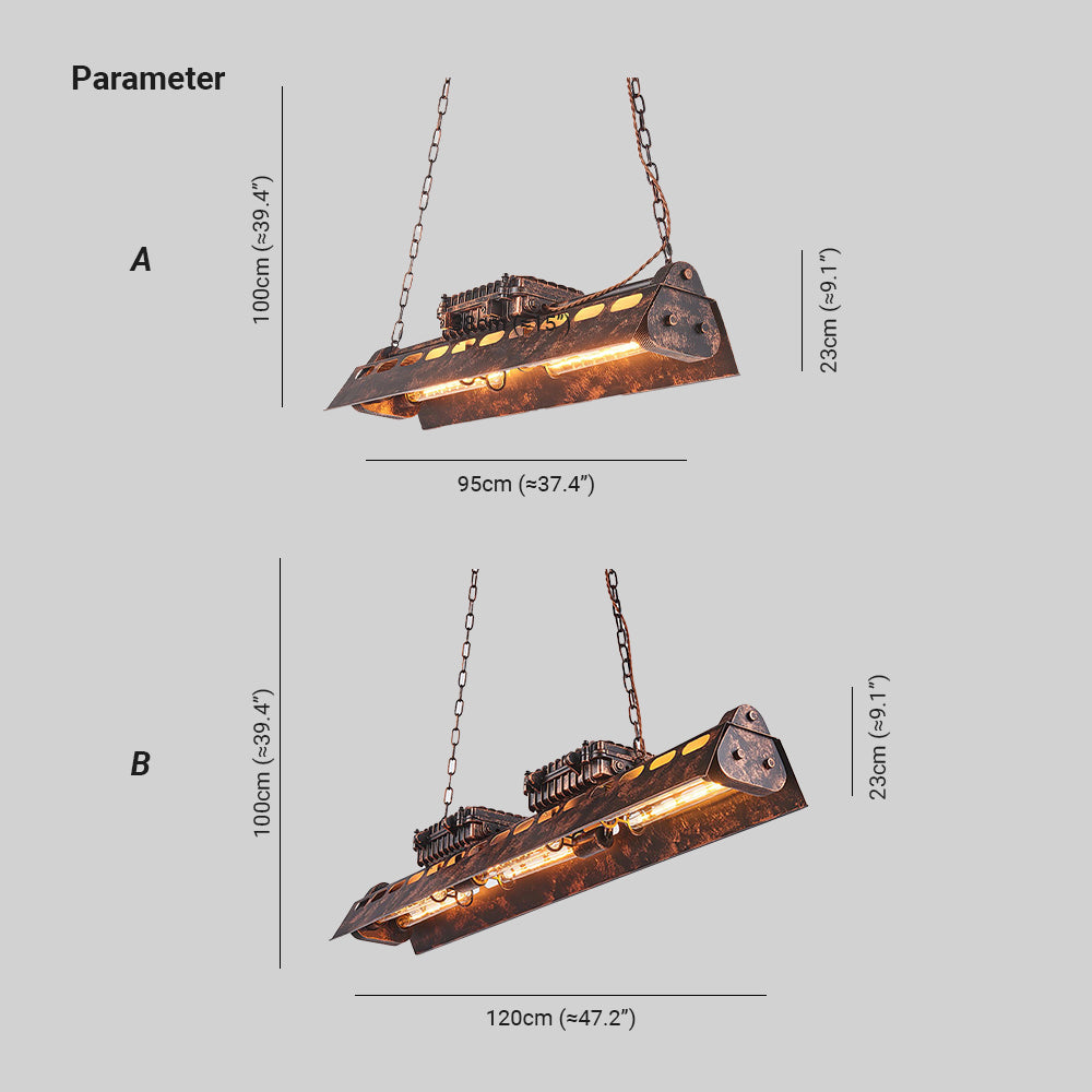 Noah Lustre Industriel Steampunk - Neutralighting
