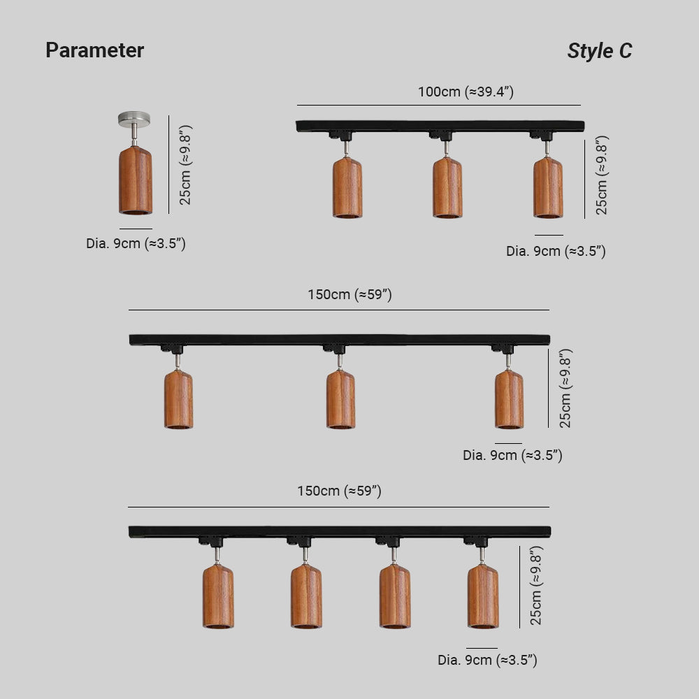 Finn Plafonnier Spot Bois - Neutralighting