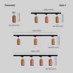 Finn Plafonnier Spot Bois - Neutralighting