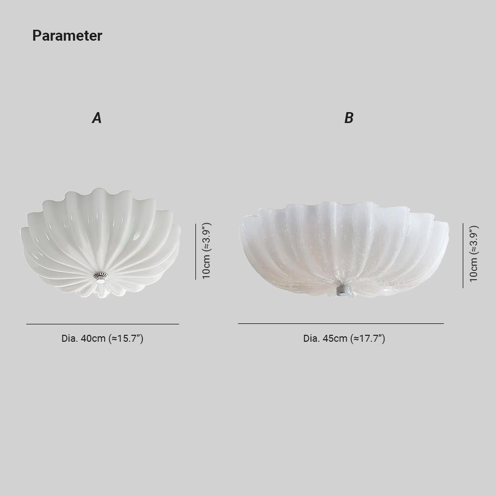Wyna Plafonnier en verre soufflé - Neutralighting