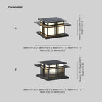 Milo Luminaire Extérieur sur Pilier Solaire / Câblé