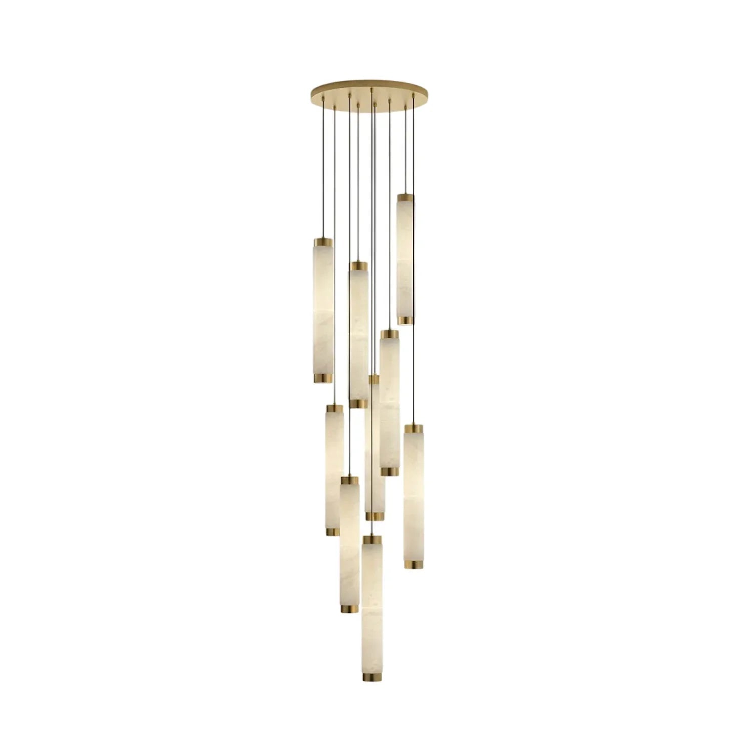 Lira Suspension Cyclindrique en Albâtre