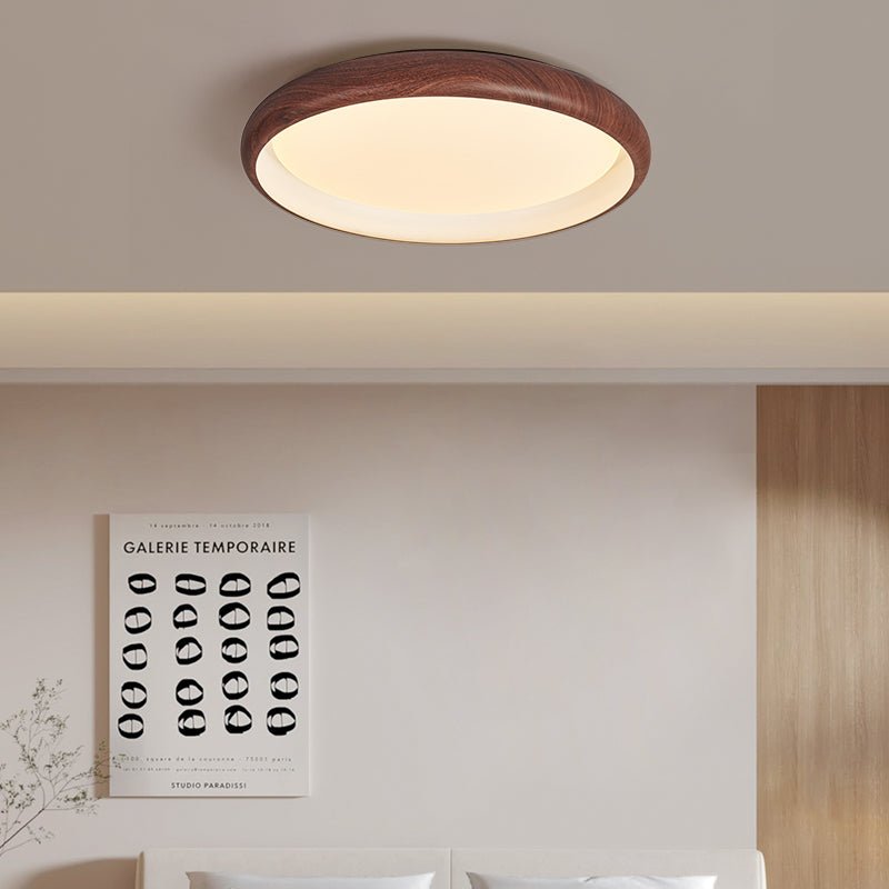 Zesolis Plafonnier Moderne Minimaliste Noyer - Neutralighting