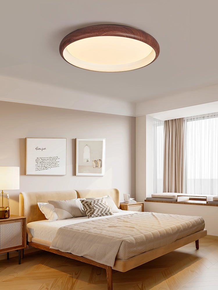 Zesolis Plafonnier Moderne Minimaliste Noyer - Neutralighting