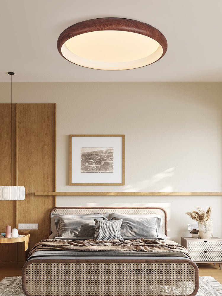 Zesolis Plafonnier Moderne Minimaliste Noyer - Neutralighting