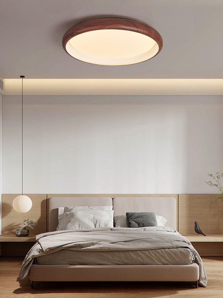 Zesolis Plafonnier Moderne Minimaliste Noyer - Neutralighting