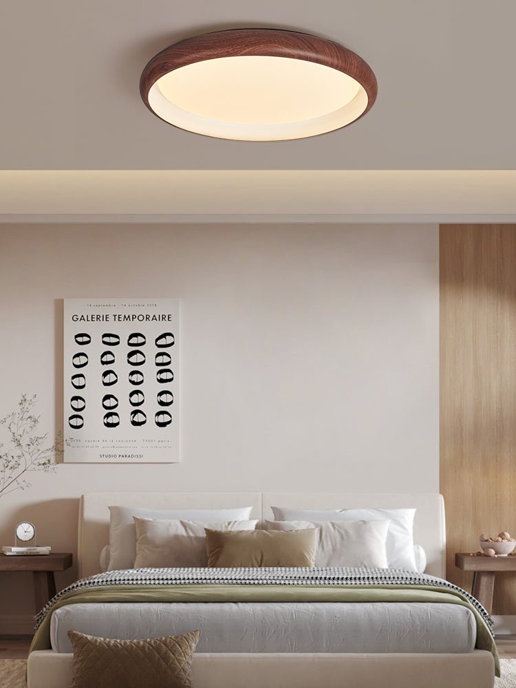 Zesolis Plafonnier Moderne Minimaliste Noyer - Neutralighting