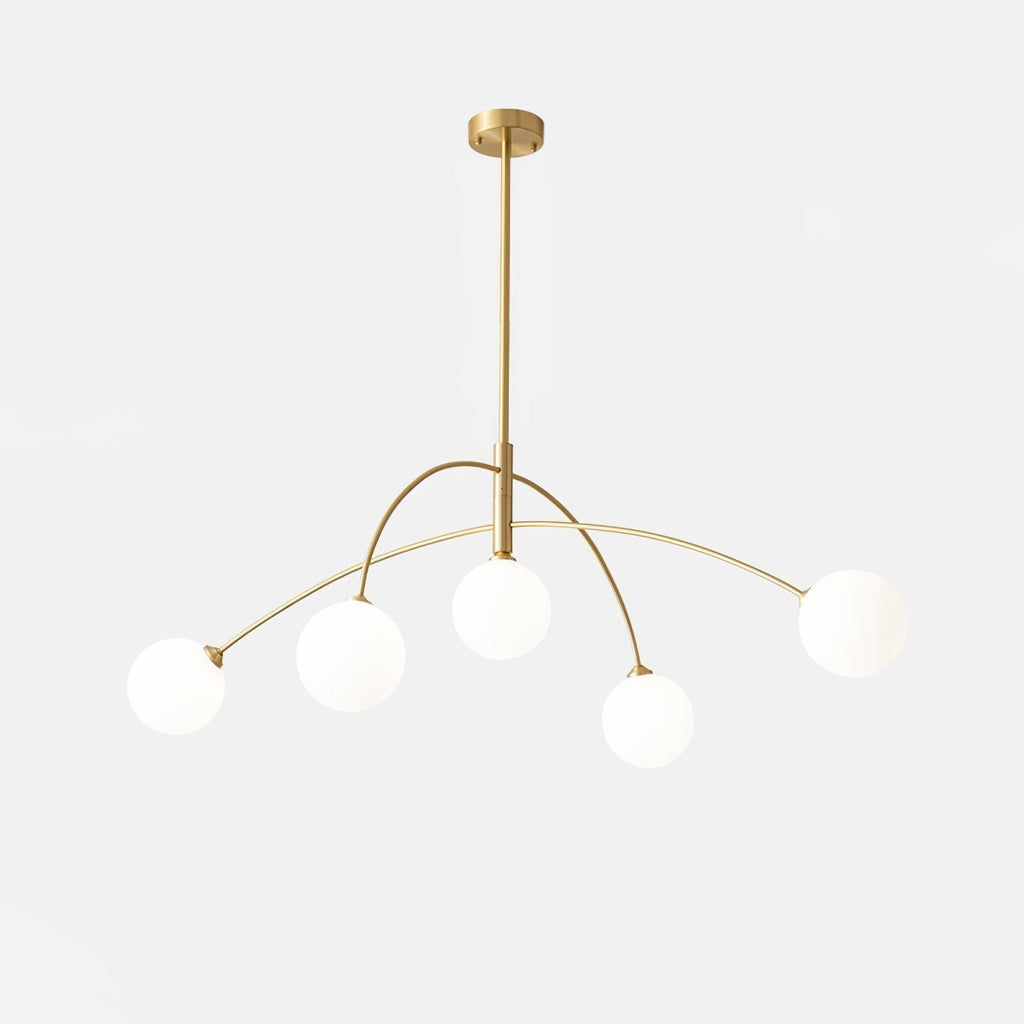 Lustra Chandelier Valentina Arc Laiton Élégant - Neutralighting
