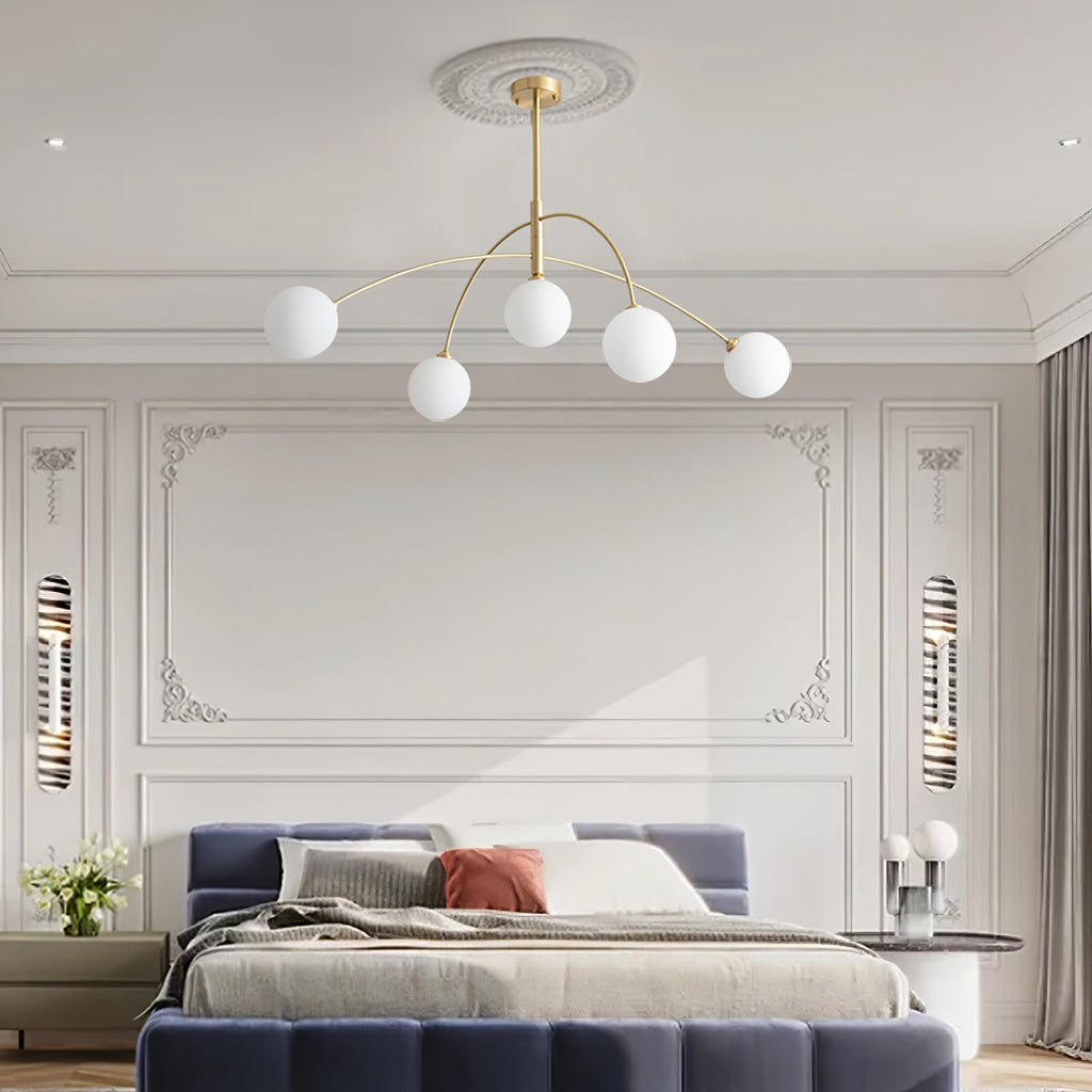 Lustra Chandelier Valentina Arc Laiton Élégant - Neutralighting
