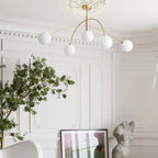 Lustra Chandelier Valentina Arc Laiton Élégant - Neutralighting
