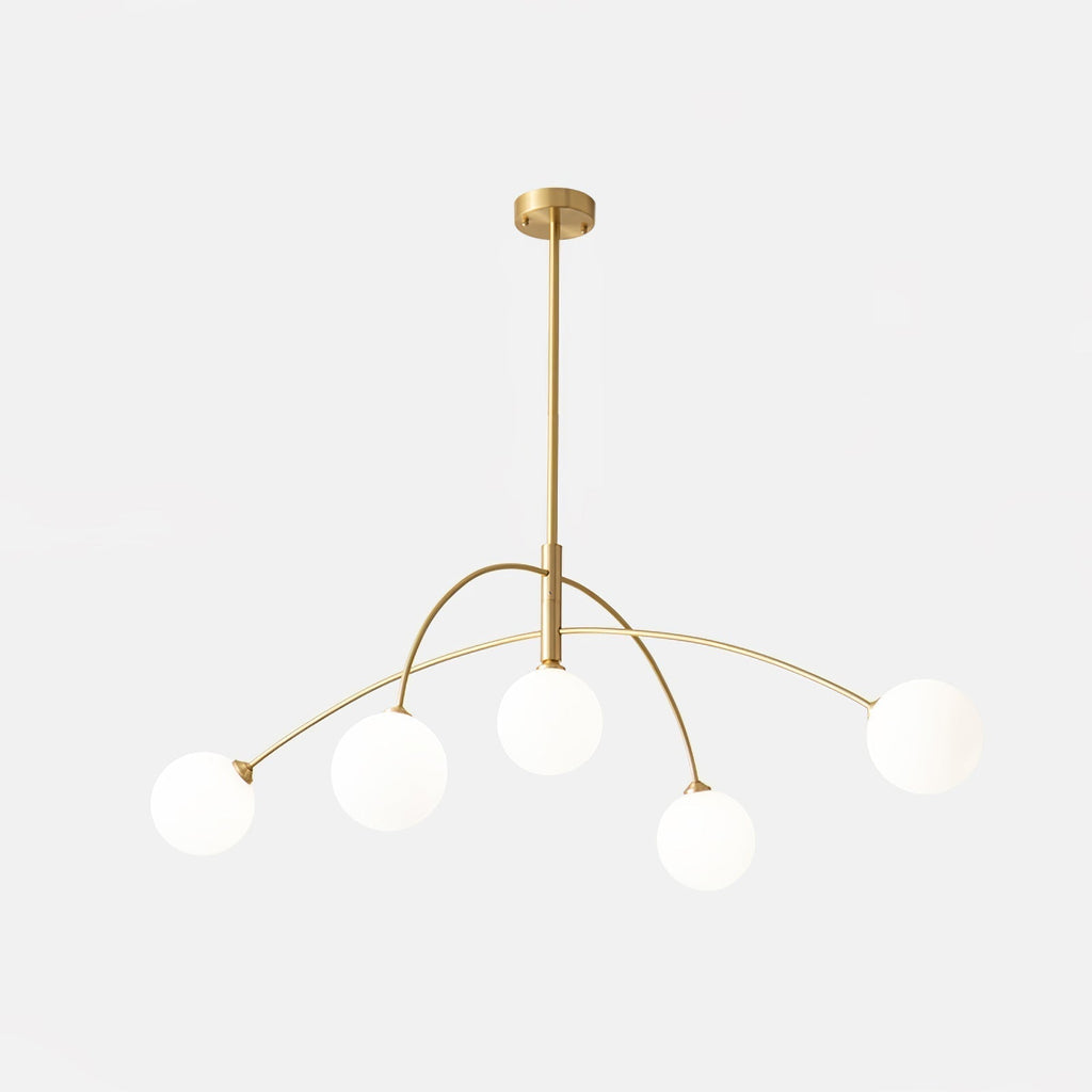 Lustra Chandelier Valentina Arc Laiton Élégant - Neutralighting