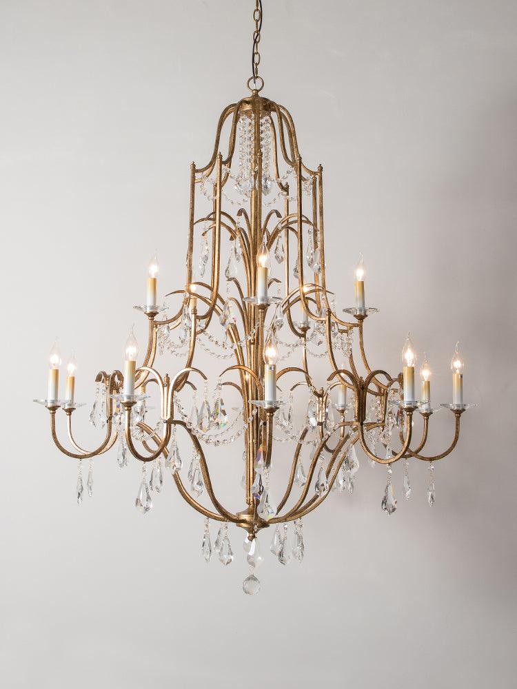 Lustra Chandelier en Fer Cristal Candelabre Vintage - Neutralighting