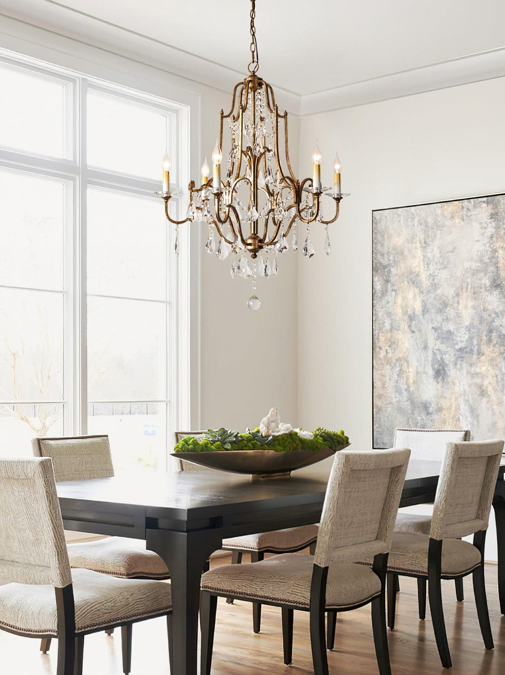 Lustra Chandelier en Fer Cristal Candelabre Vintage - Neutralighting