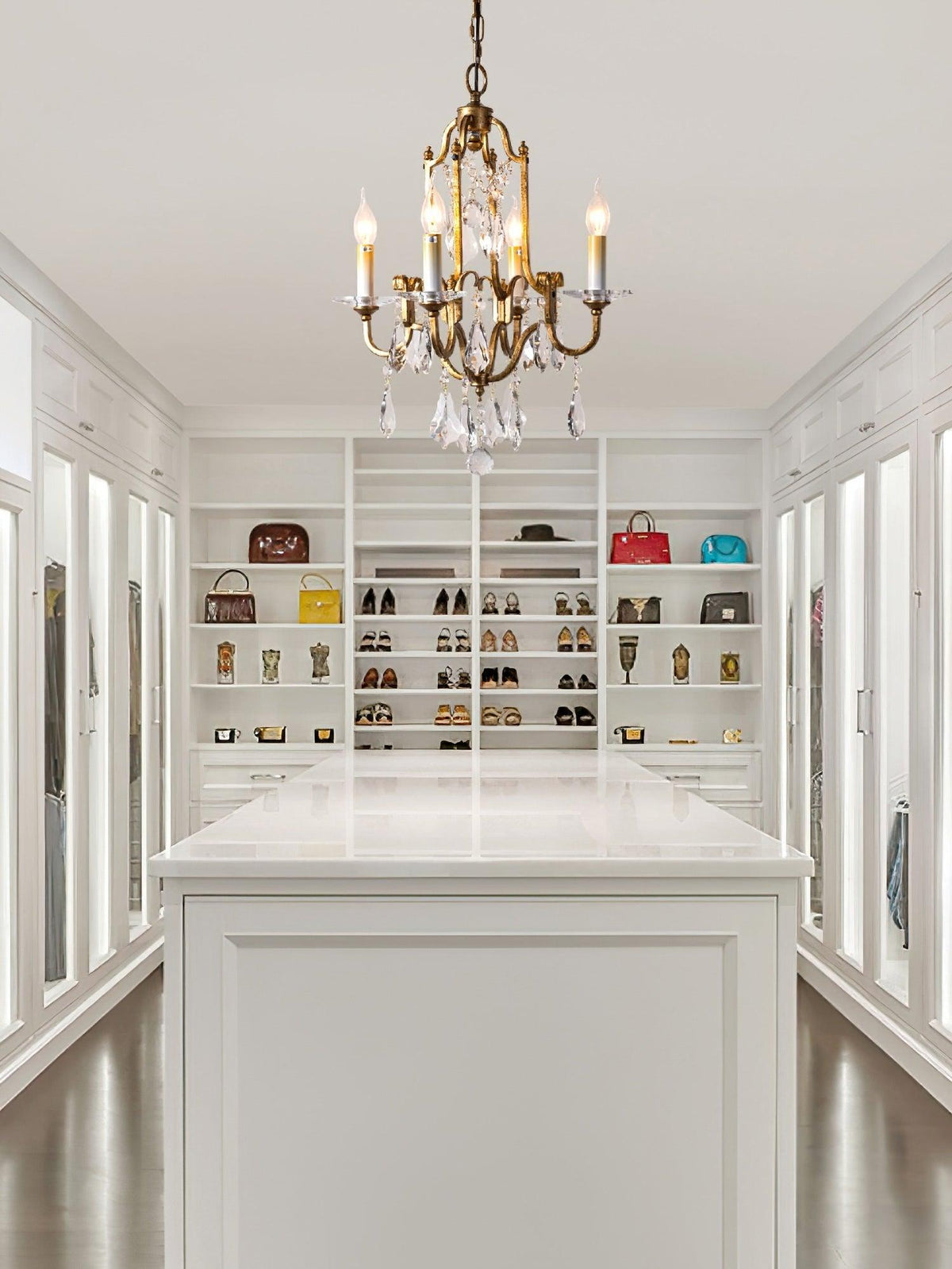 Lustra Chandelier en Fer Cristal Candelabre Vintage - Neutralighting