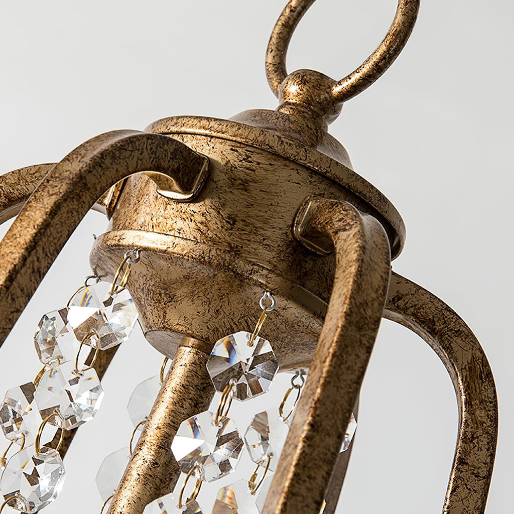 Lustra Chandelier en Fer Cristal Candelabre Vintage - Neutralighting