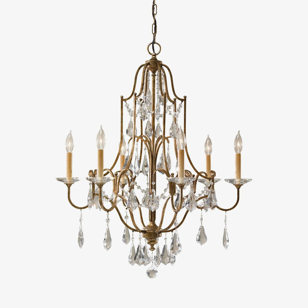 Lustra Chandelier en Fer Cristal Candelabre Vintage - Neutralighting