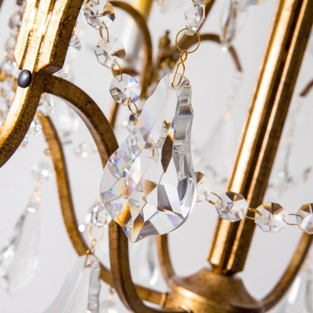 Lustra Chandelier en Fer Cristal Candelabre Vintage - Neutralighting