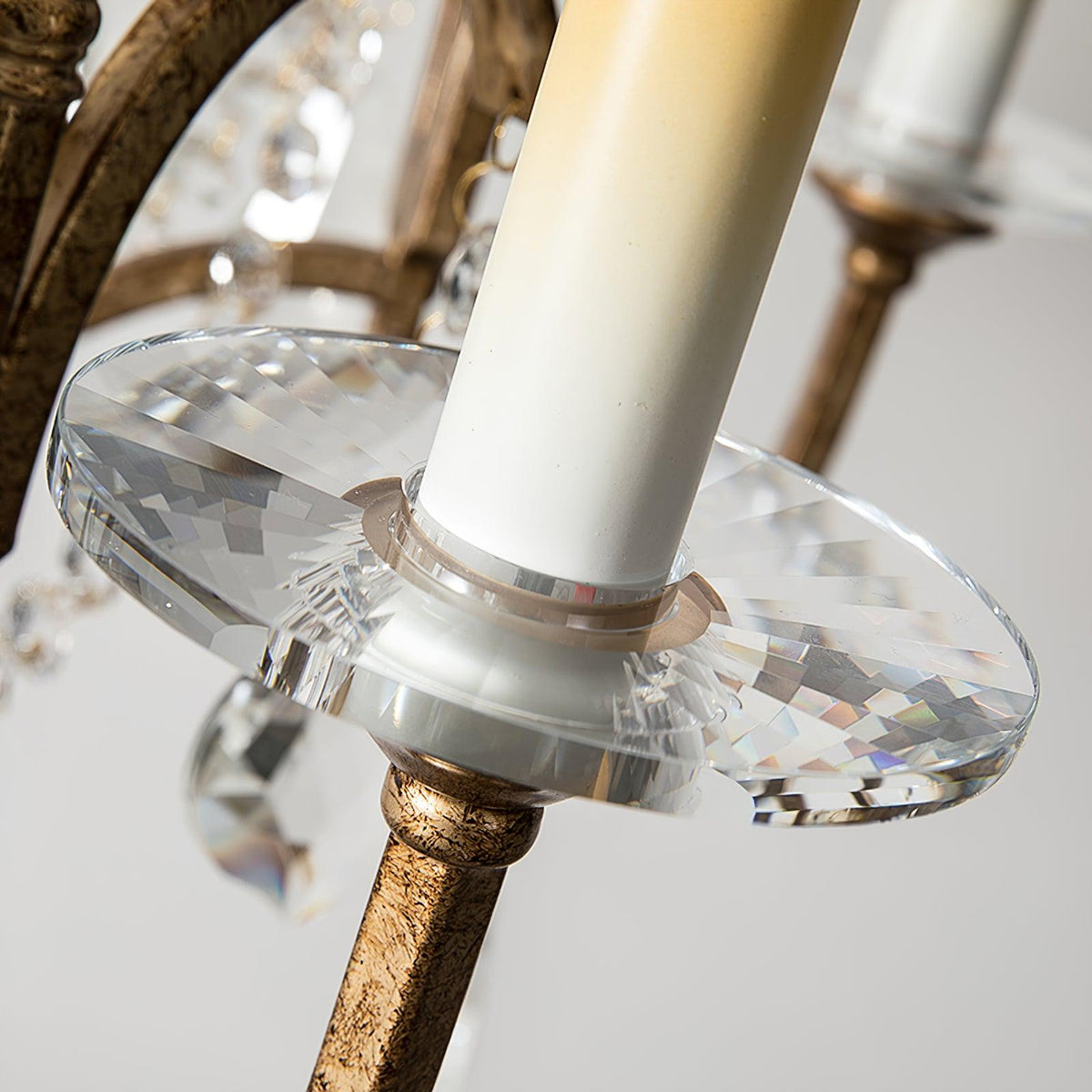 Lustra Chandelier en Fer Cristal Candelabre Vintage - Neutralighting