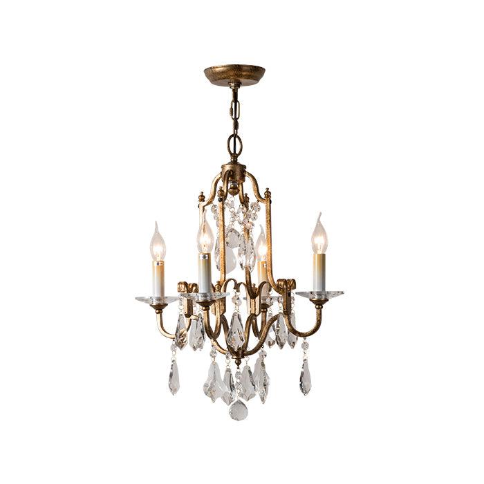 Lustra Chandelier en Fer Cristal Candelabre Vintage - Neutralighting