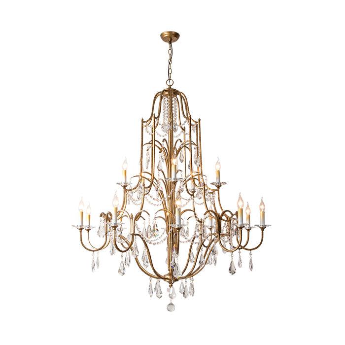 Lustra Chandelier en Fer Cristal Candelabre Vintage - Neutralighting