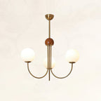 Candil Lustre moderne en laiton et verre globe - Neutralighting