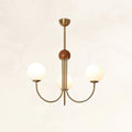Candil Lustre moderne en laiton et verre globe - Neutralighting