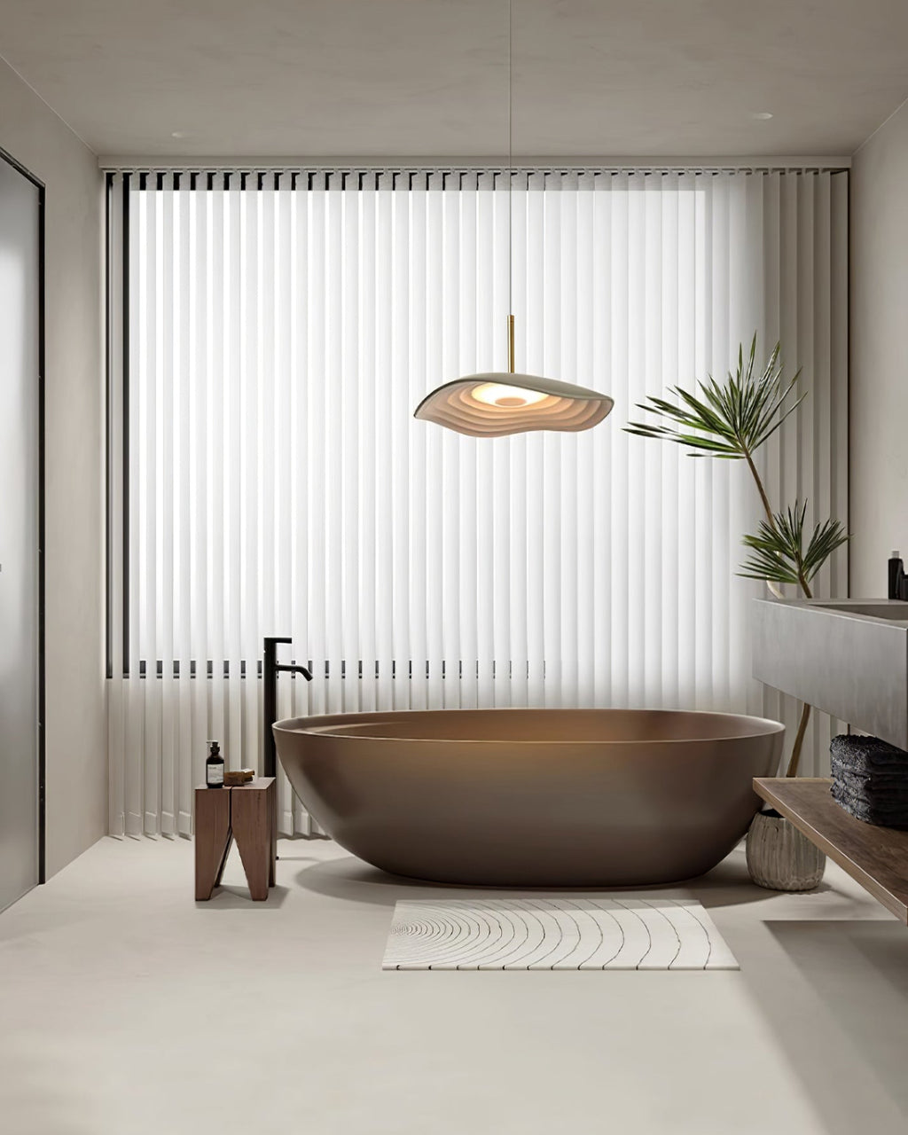 Zynthra Lampe suspendue artistique en résine - Neutralighting