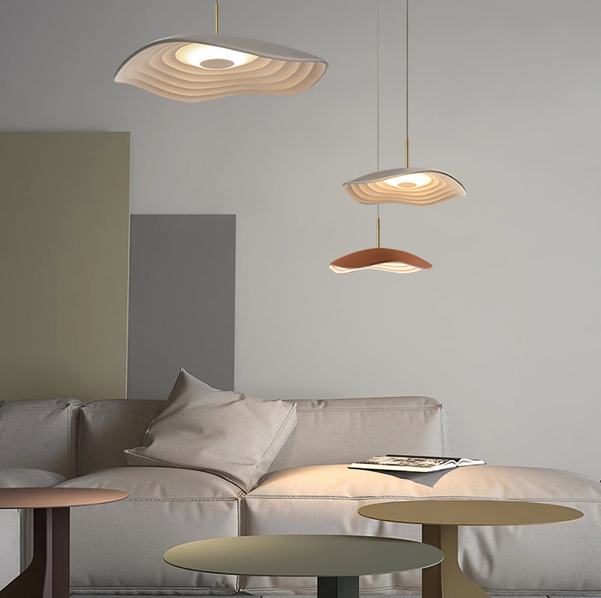 Zynthra Lampe suspendue artistique en résine - Neutralighting