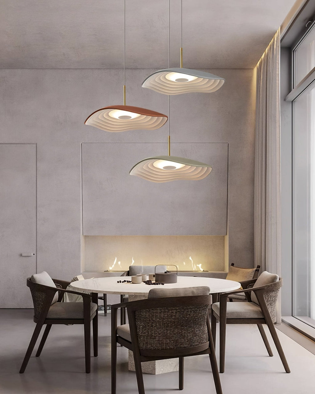 Zynthra Lampe suspendue artistique en résine - Neutralighting