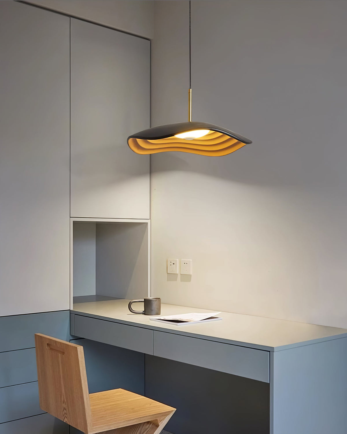 Zynthra Lampe suspendue artistique en résine - Neutralighting