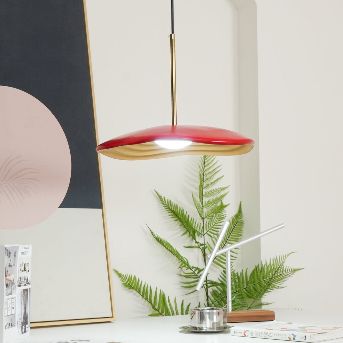 Zynthra Lampe suspendue artistique en résine - Neutralighting