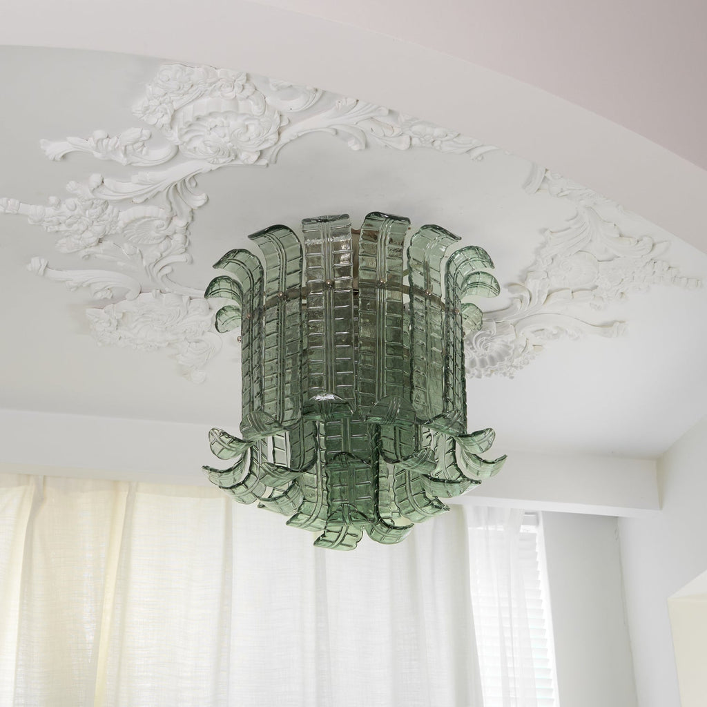 Aurora Lampe de Plafond en Verre Murano Pétale Vintage - Neutralighting