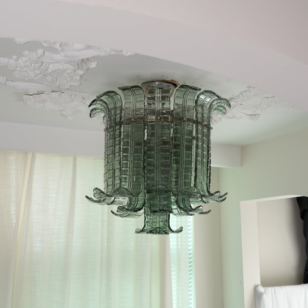 Aurora Lampe de Plafond en Verre Murano Pétale Vintage - Neutralighting