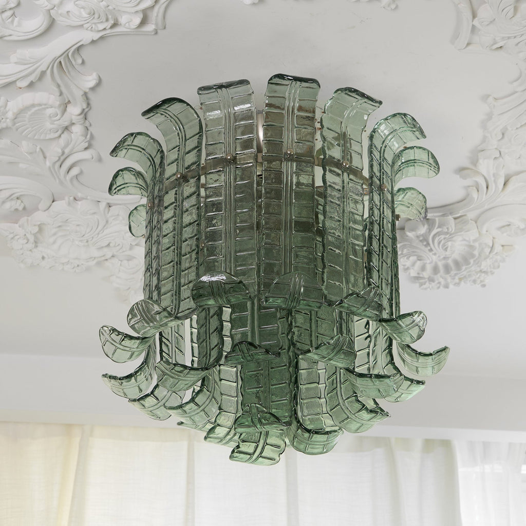 Aurora Lampe de Plafond en Verre Murano Pétale Vintage - Neutralighting