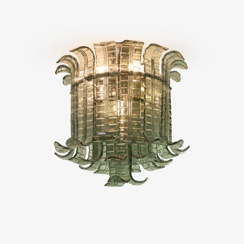 Aurora Lampe de Plafond en Verre Murano Pétale Vintage - Neutralighting